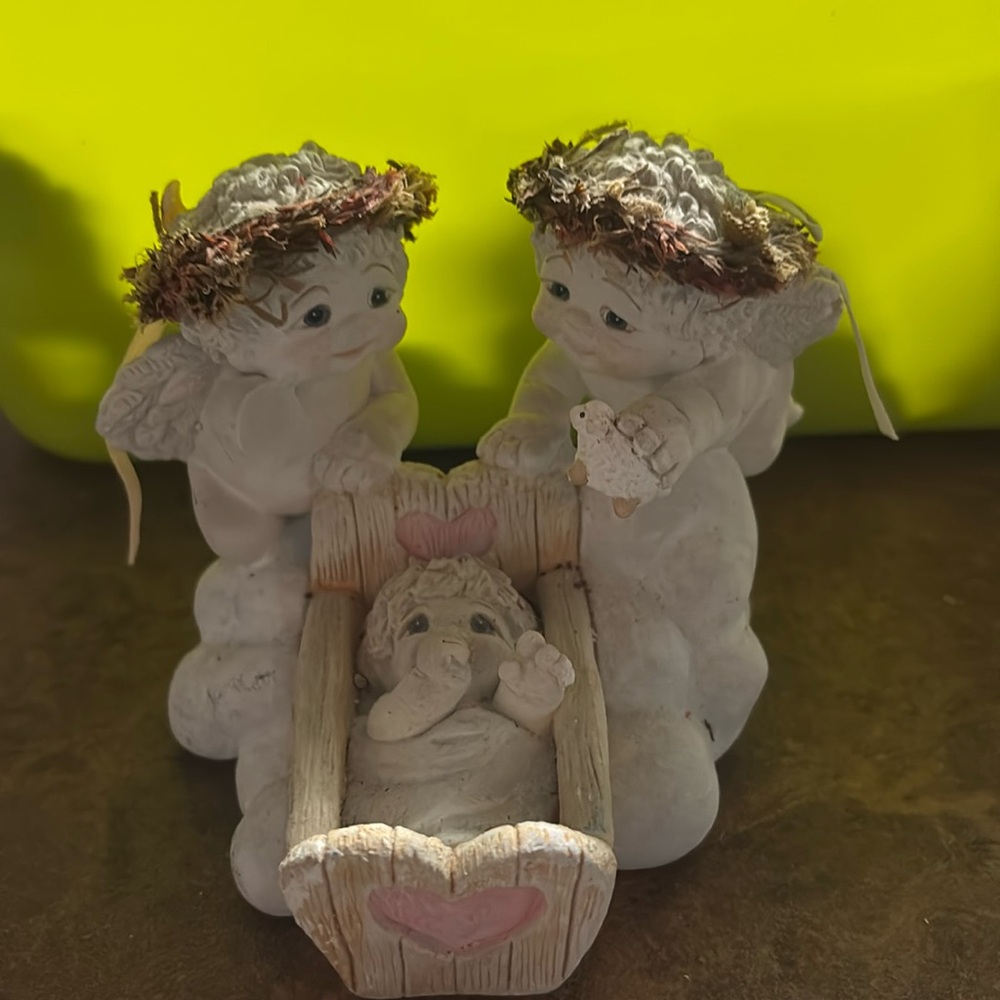Dreamsicle “counting sheep” angel baby collectable gift